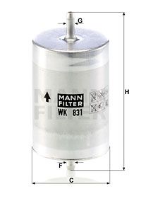 MANN-FILTER Kütusefilter WK 831
