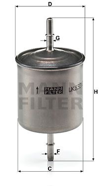 MANN-FILTER Kütusefilter WK 832/2