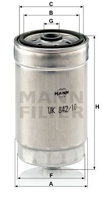 MANN-FILTER Kütusefilter WK 842/10