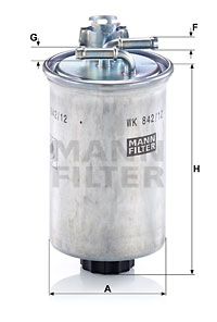 MANN-FILTER Kütusefilter WK 842/12 x