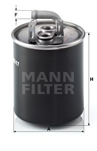 MANN-FILTER Топливный фильтр WK 842/17