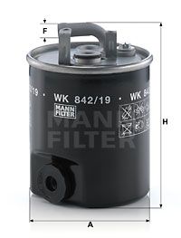 MANN-FILTER Топливный фильтр WK 842/19