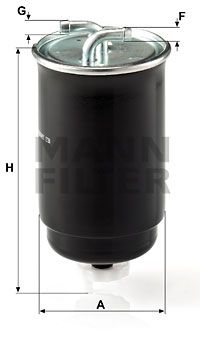 MANN-FILTER Топливный фильтр WK 842/3