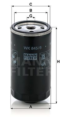 MANN-FILTER Kütusefilter WK 845/6