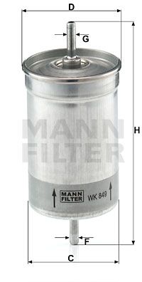 MANN-FILTER Kütusefilter WK 849