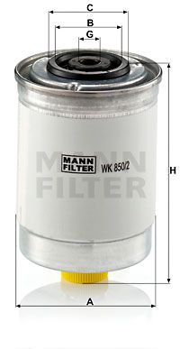 MANN-FILTER Топливный фильтр WK 850/2