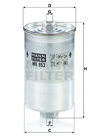 MANN-FILTER Топливный фильтр WK 853
