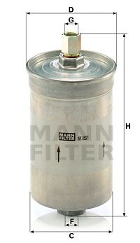 MANN-FILTER Топливный фильтр WK 853/1