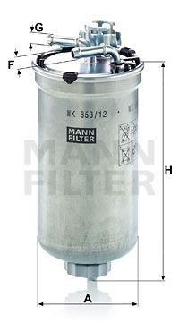 MANN-FILTER Kütusefilter WK 853/12