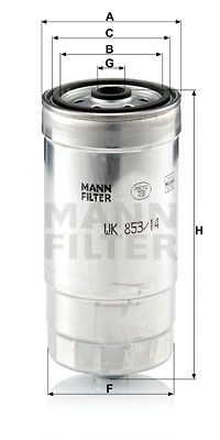 MANN-FILTER Kütusefilter WK 853/14