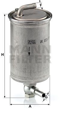 MANN-FILTER Kütusefilter WK 853/17