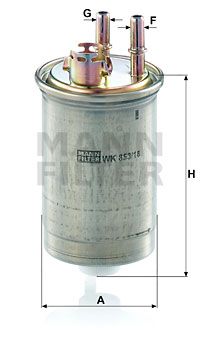 MANN-FILTER Топливный фильтр WK 853/18