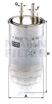 MANN-FILTER Топливный фильтр WK 853/21