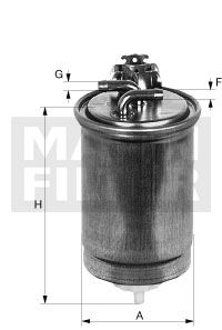 MANN-FILTER Топливный фильтр WK 853/9