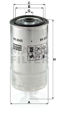 MANN-FILTER Kütusefilter WK 854/5