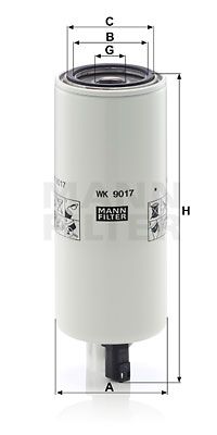 MANN-FILTER Топливный фильтр WK 9017 x