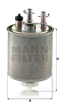 MANN-FILTER Топливный фильтр WK 9022