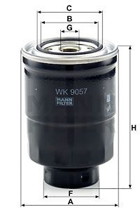 MANN-FILTER Топливный фильтр WK 9057 z