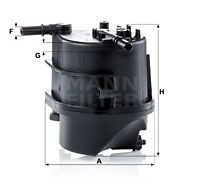 MANN-FILTER Топливный фильтр WK 939