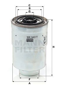 MANN-FILTER Kütusefilter WK 940/11 x