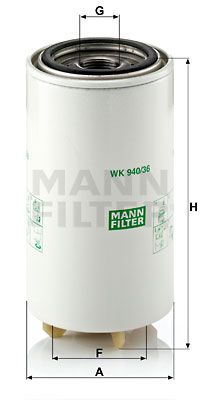 MANN-FILTER Топливный фильтр WK 940/36 x