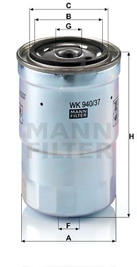 MANN-FILTER Kütusefilter WK 940/37 x