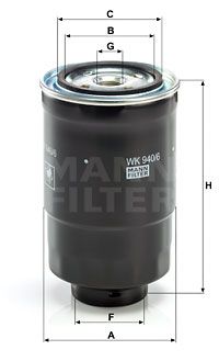 MANN-FILTER Kütusefilter WK 940/6 x