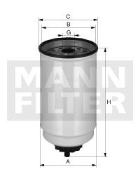 MANN-FILTER Kütusefilter WK 965/4 x