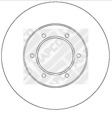 MAPCO Тормозной диск 15281