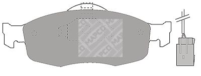 MAPCO Комплект тормозных колодок, дисковый тормоз 6369
