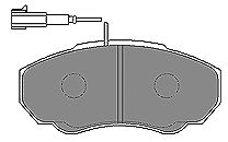 MAPCO Комплект тормозных колодок, дисковый тормоз 6568