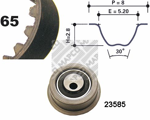 MAPCO Hammasrihma komplekt 73501