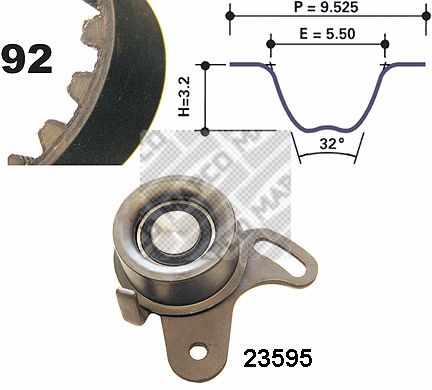 MAPCO Hammasrihma komplekt 73533