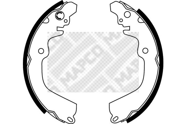 MAPCO Piduriklotside komplekt 8527