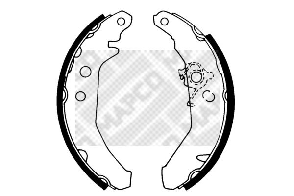 MAPCO Комплект тормозных колодок 8818