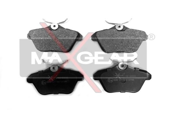 MAXGEAR Комплект тормозных колодок, дисковый тормоз 19-0433