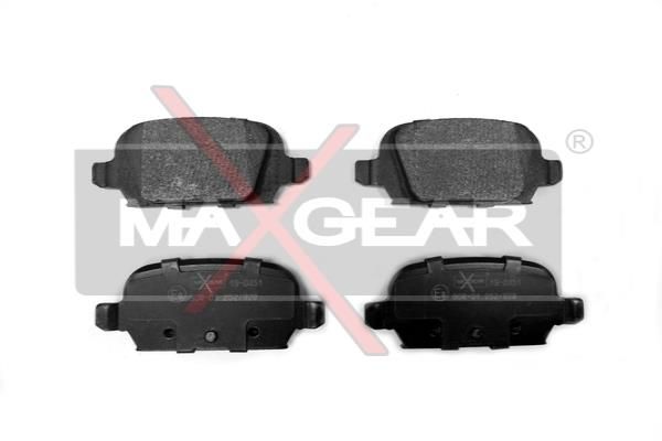 MAXGEAR Комплект тормозных колодок, дисковый тормоз 19-0451