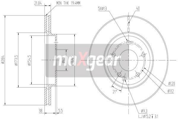 MAXGEAR Piduriketas 19-0723MAX