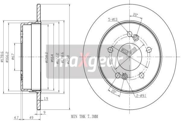 MAXGEAR Piduriketas 19-0770MAX