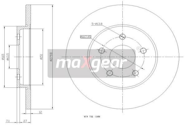 MAXGEAR Piduriketas 19-0816