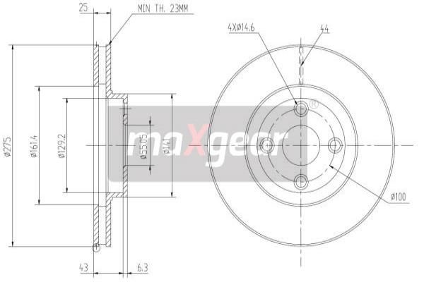 MAXGEAR Piduriketas 19-0966MAX