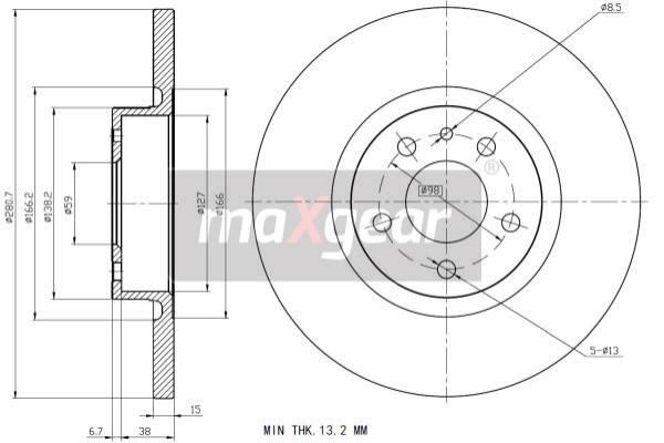 MAXGEAR Piduriketas 19-0991