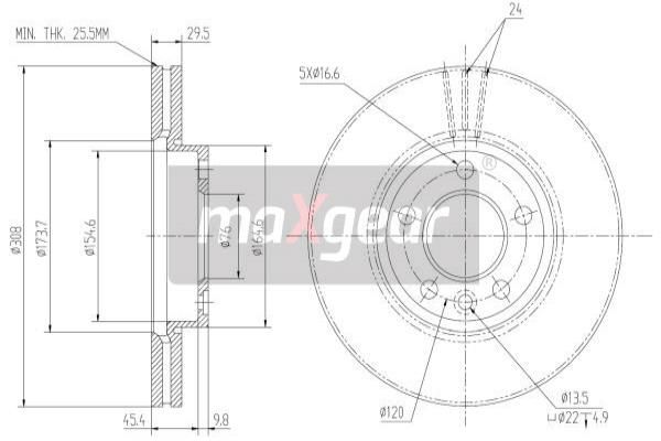 MAXGEAR Piduriketas 19-1050MAX