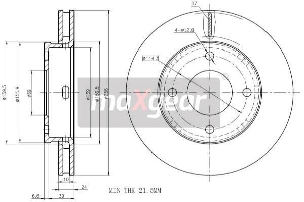 MAXGEAR Piduriketas 19-1857