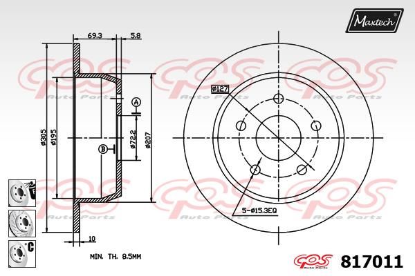 MAXTECH Piduriketas 817011.6880