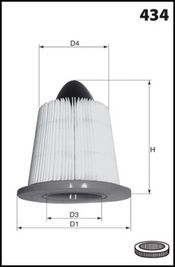 MECAFILTER Õhufilter EL3870