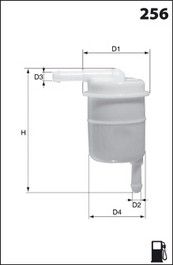 MECAFILTER Топливный фильтр ELE3581