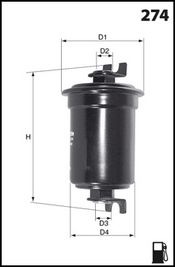 MECAFILTER Kütusefilter ELE6086