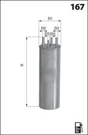 MECAFILTER Kütusefilter ELE6125