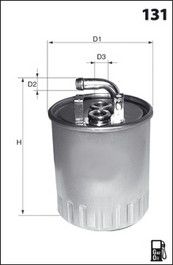 MECAFILTER Топливный фильтр ELG5252